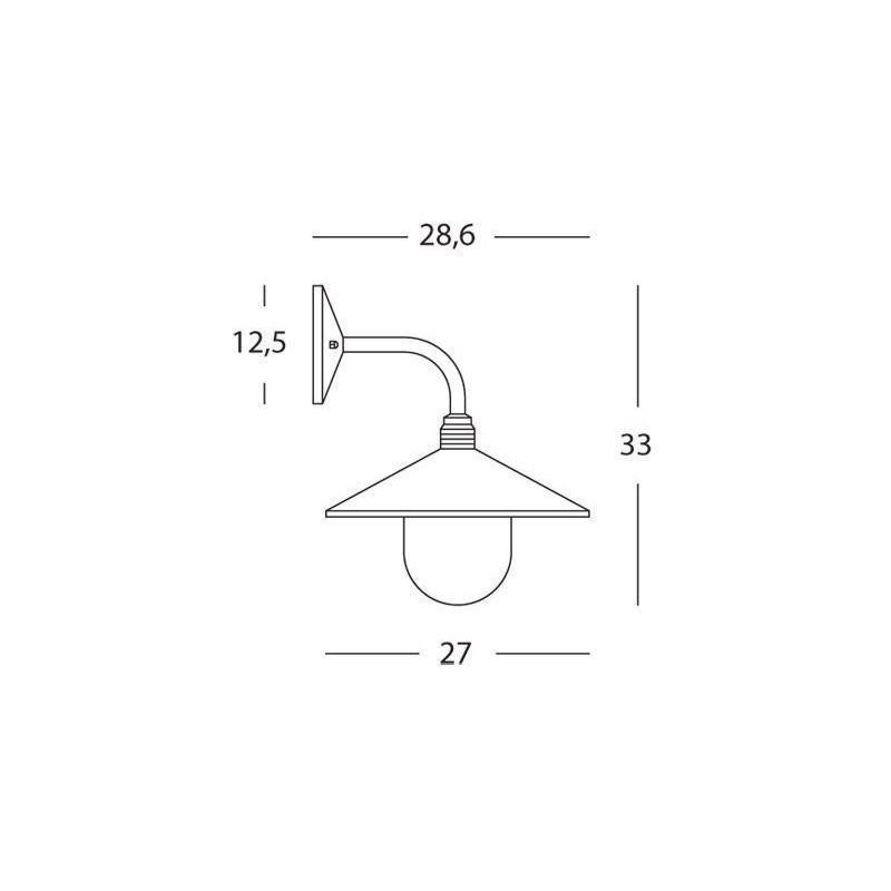 Applique in vetro trasparente, struttura in alluminio bianco, altezza max lampada 105mm