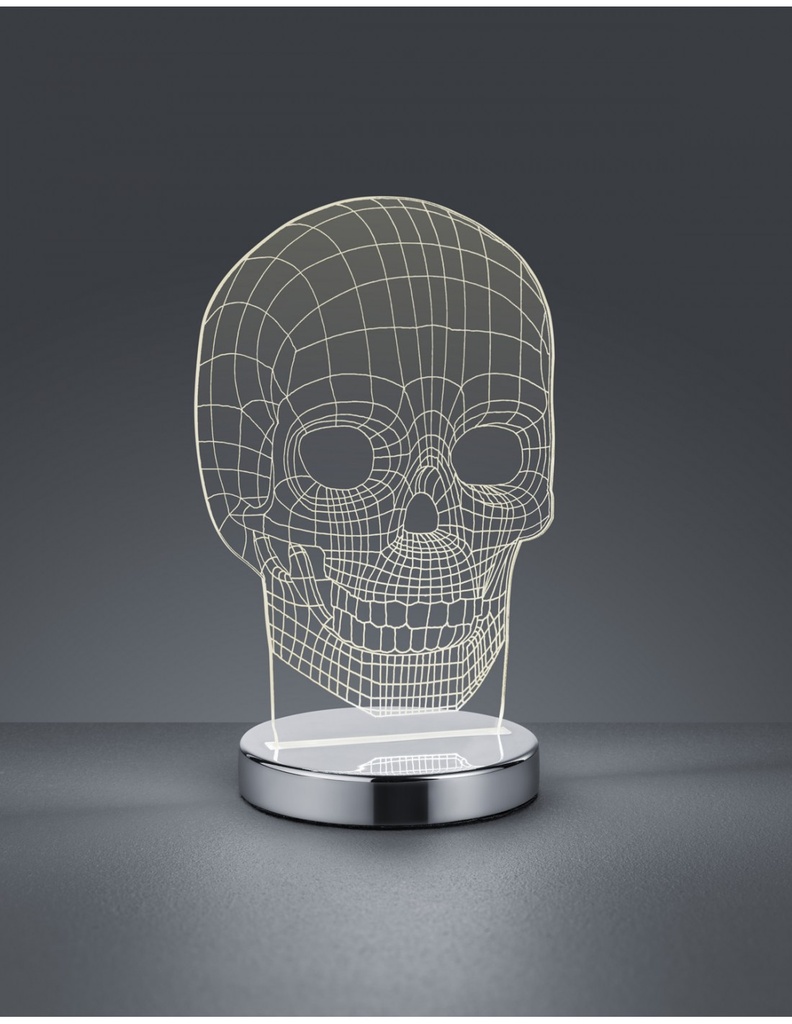 Lampada da Tavolo Led Skull Dimmerabile H21 cm