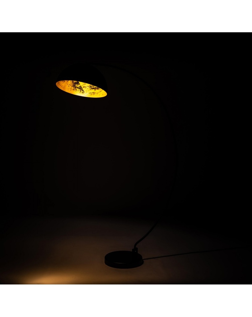 Lampada da terra Lucia in metallo nero STS - Dimensioni 117cm x 36cm x 183cm