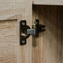 Madia con ante effetto vimini e vano a giorno BALI 101x40x h87 cm