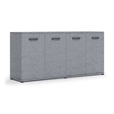 Mobile multiuso grigio cemento in legno nobilitato 180x80x45 cm