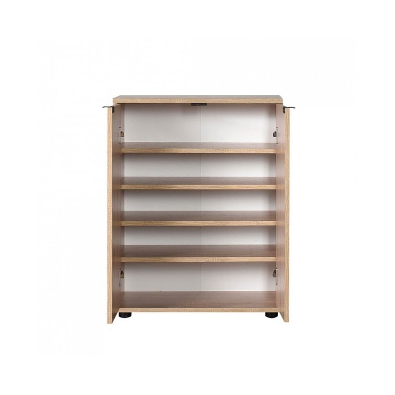 Mobile scarpiera multiuso 2 ante ripiani Sonoma 60x34xh.78 cm