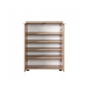 Mobile scarpiera multiuso 2 ante ripiani Sonoma 60x34xh.78 cm