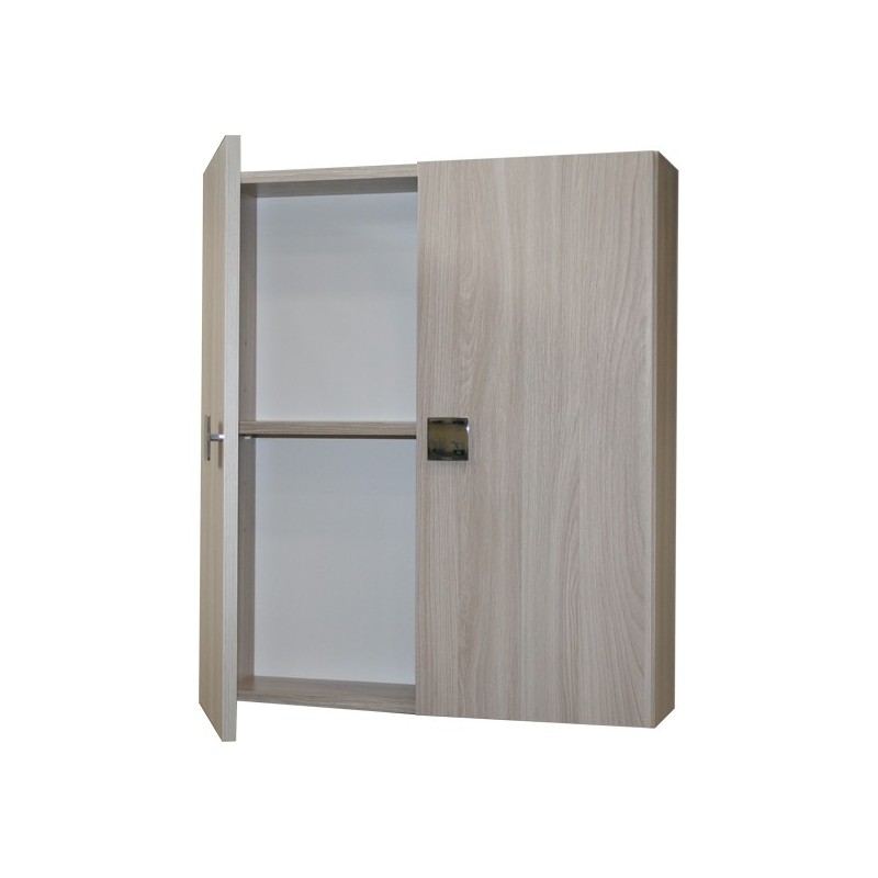Pensile Bagno Multiuso Olmo 2 Ante con Ripiano Interno 60x17xh.70 cm