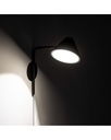 Applique LED Antares in metallo nero STS