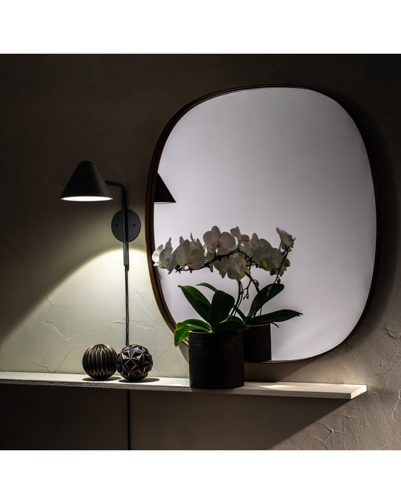 Applique LED Antares in metallo nero STS