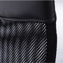 Poltrona da ufficio in ecopelle Dakar con braccioli nero - Dimensioni: 48x49x114/124 cm