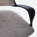 Poltrona direzionale moderna da ufficio in tessuto grigio - 62x62,5x117,5/125,5 cm