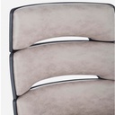 Poltrona direzionale moderna da ufficio in tessuto grigio - 62x62,5x117,5/125,5 cm