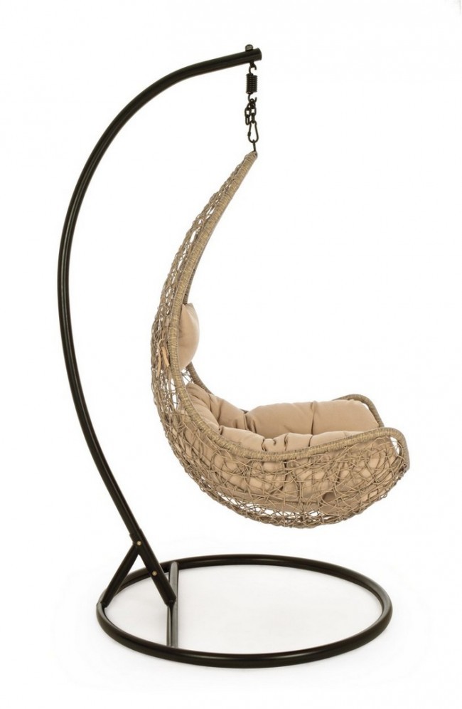 Poltrona sospesa per arredo giardino naturale