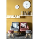 Poltrona vintage in velluto Rosa Antico ADELINE 60x67x h79 cm