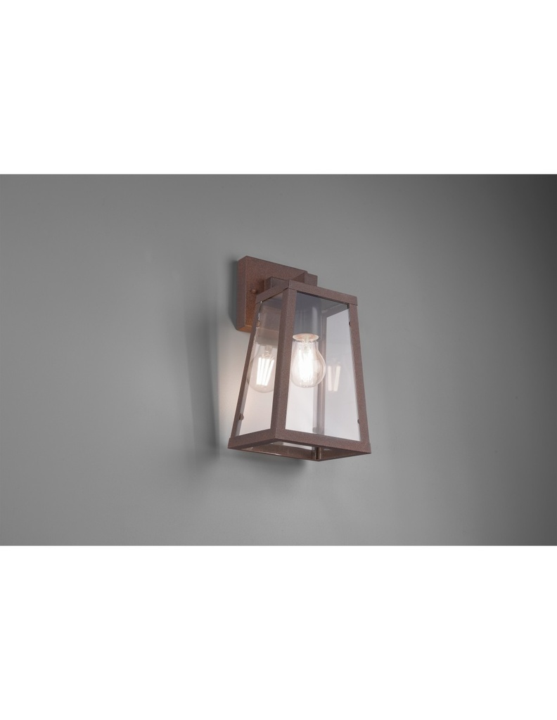 Applique Lanterna IP44 Arkansas Ruggine H32 cm Trio Lighting