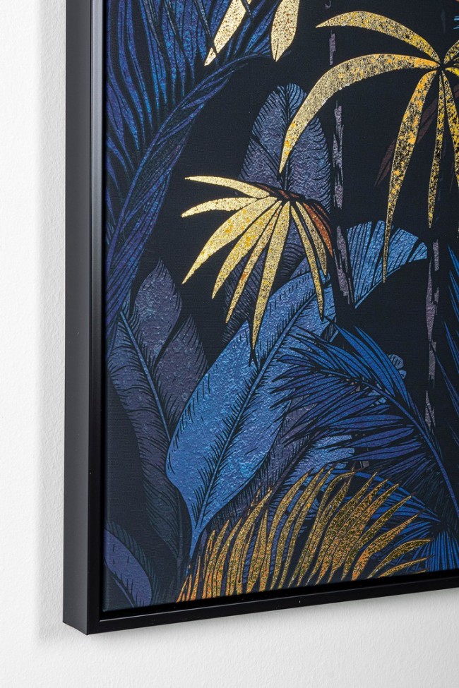 Quadro C-C Bold 919 122x82 - Opera d'arte straordinaria con applicazioni ad olio e fogli dorati