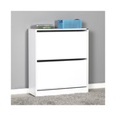 Scarpiera a ribalta bianco lucido 73x26xh.84 cm