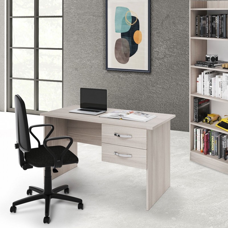 Scrivania da camera Olmo 2 cassetti in legno nobilitato 119x64xH.75