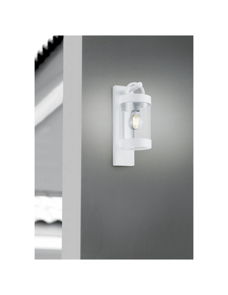 Applique Lanterna Sambesi Bianco IP44 Sensore Crepuscolare Trio Lighting