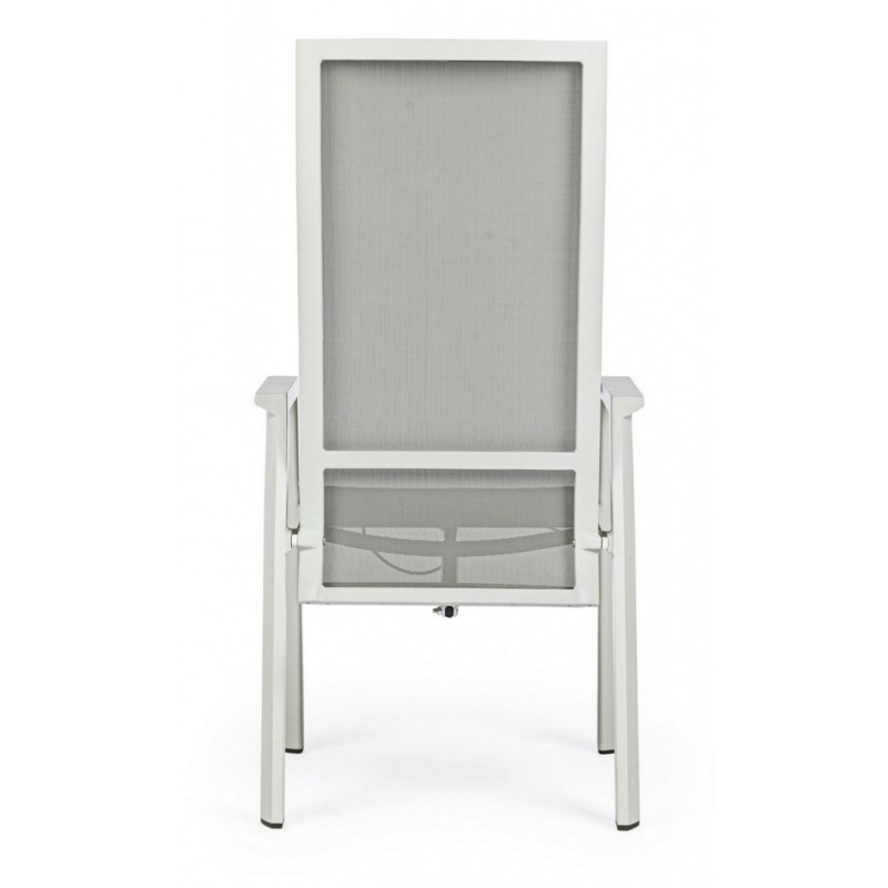 Sedia reclinabile da giardino Steven Lunar 59x72x112h cm