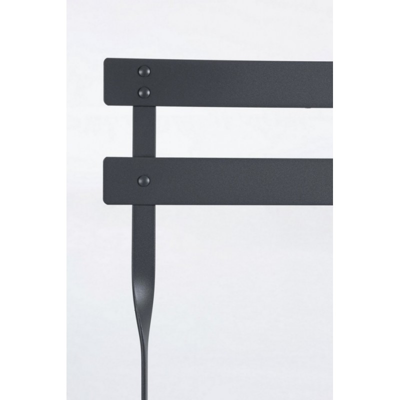 Set da giardino Bistrot antracite con tavolo e sedie