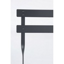 Set da giardino Bistrot antracite con tavolo e sedie