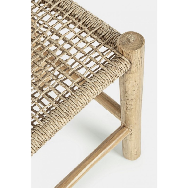 Sgabello per Esterno in Legno Teak Naturale 38x38x h45 cm