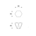 Tavolino Moderno Pietra Beige 60x60x50 cm