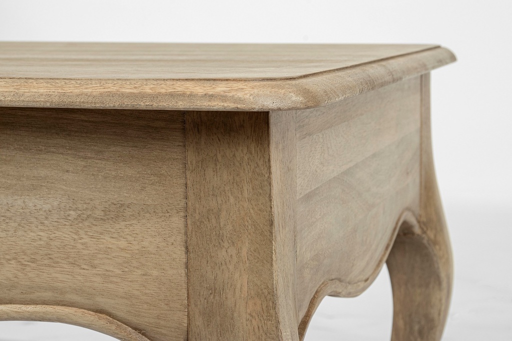 Tavolino classico con cassetto in legno - Dimensioni: 110x55x50 cm
