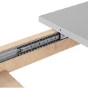 Tavolo allungabile rovere grigio 160x90 cm