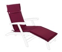Cuscino Lettino Esterno in Tessuto Bordeaux Poly - 50x176x3 cm