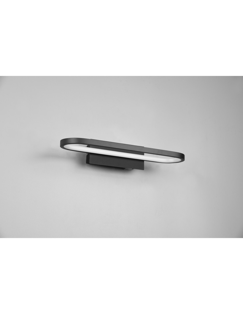 Applique Led Da Bagno Moderno Gianni Nero IP44 Trio Lighting