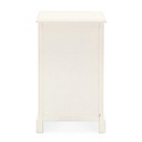 Cassettiera in legno tre cassetti Bianca AMABEL 40x32x h70 cm