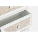 Cassettiera da camera quattro cassetti bianca 38x30,5x h91 cm