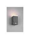 Applique Led Orientabile Avon Alluminio Antracite IP54 Sensore Movimento Trio Lighting