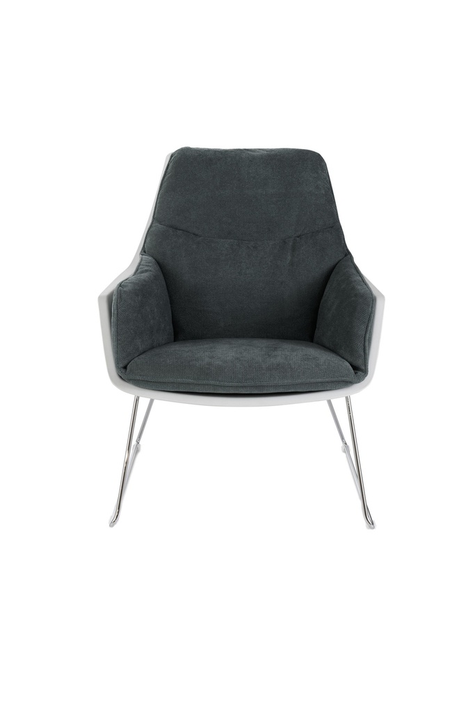  Poltrona in polipropilene grigio scuro 85 cm x 74 cm H. 86 cm - Samnite