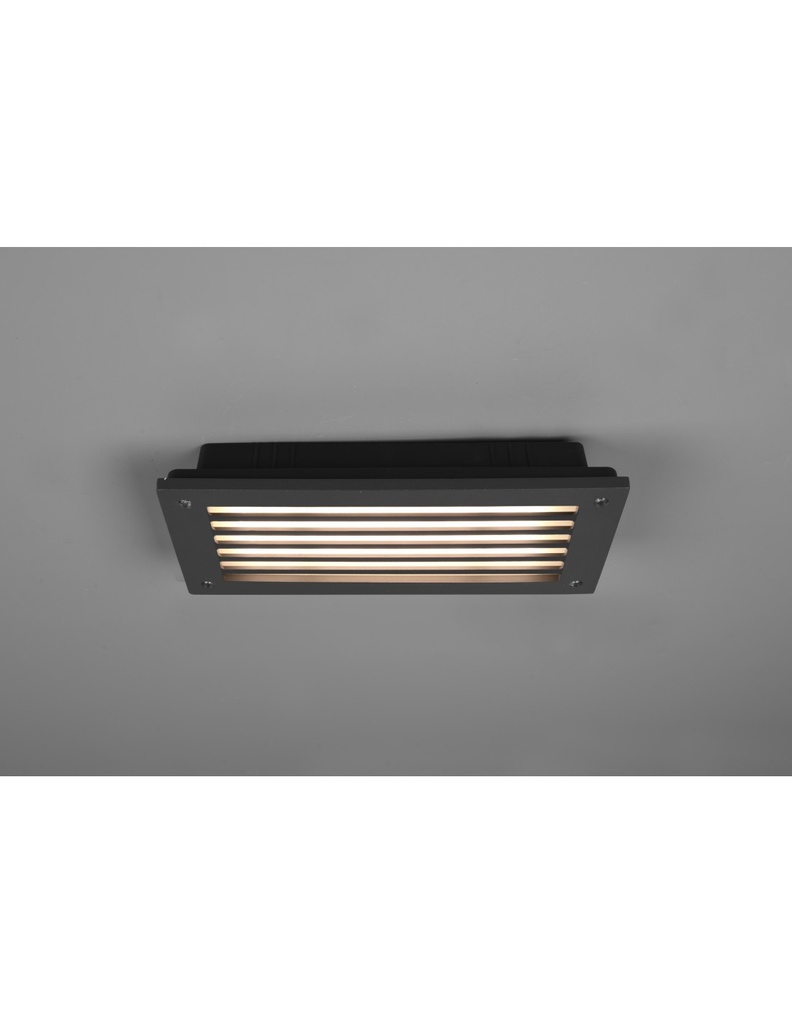 Applique Led Segnapasso Per Esterno Hardey Alluminio Antracite Trio Lighting