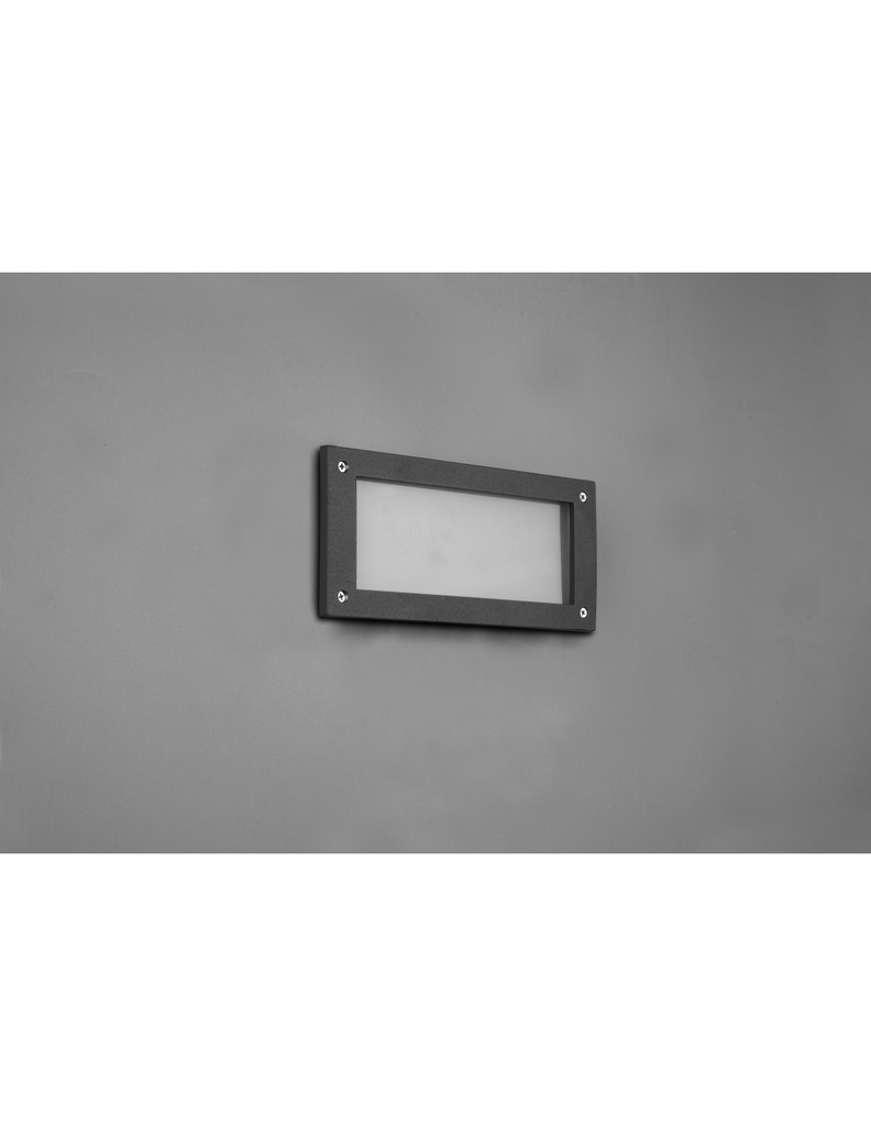Applique Led Segnapasso Per Esterno Kelly Alluminio Antracite IP44 Trio Lighting