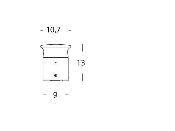 Applique 9W Led 4000K  linea kep  caffe' - Samnite