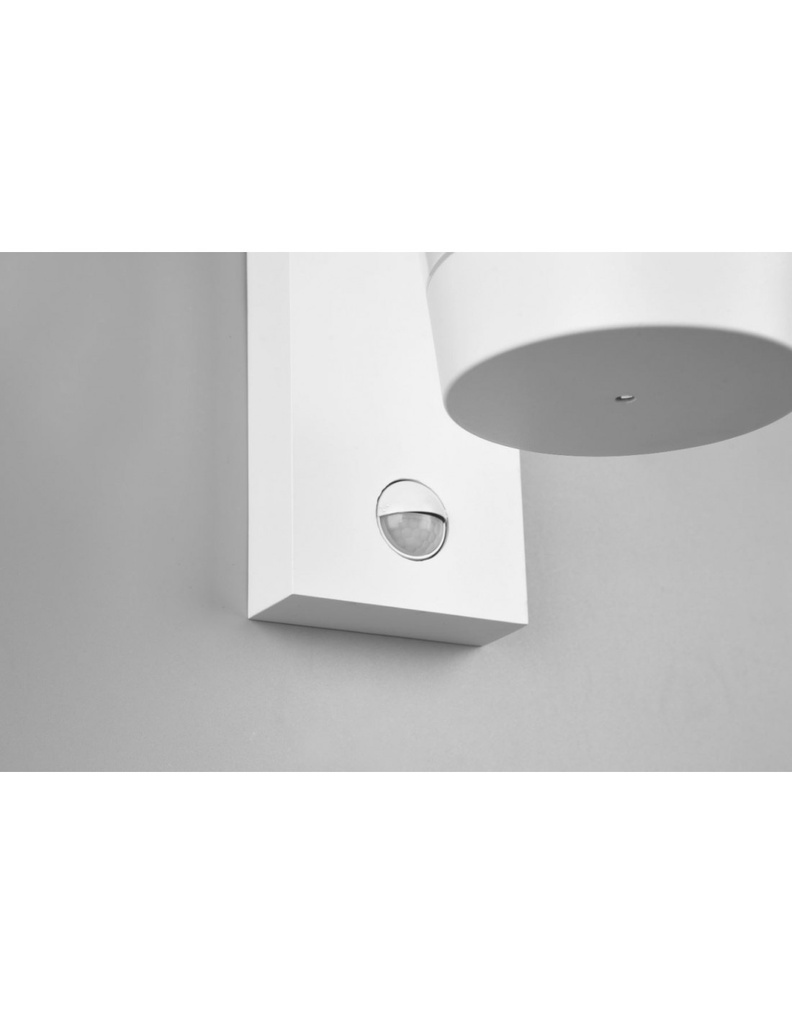 Applique Lanterna Cavado Bianco IP44 Sensore Movimento Trio Lighting - Samnite