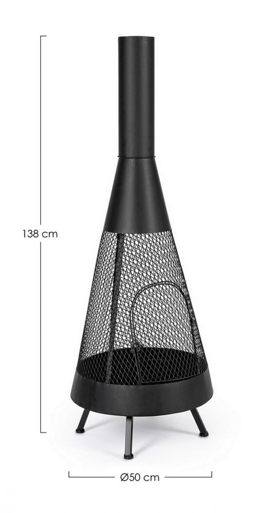 Braciere Efesto To Nero D50X138H - Samnite