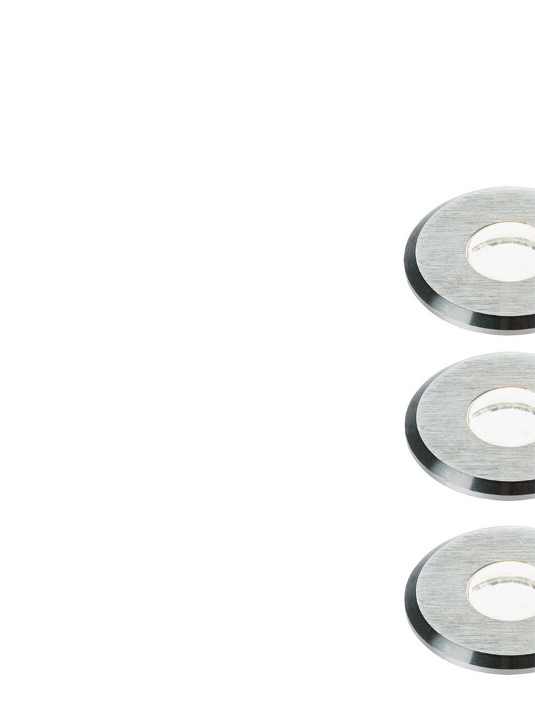 Calpestabile 1W Led* 4000K  linea micro  acciaio - Samnite
