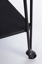 Carrello Zaira in metallo nero - Samnite