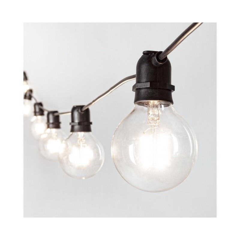 Catena luci esterno Brillant 10 led Trasparenti 8.4m - Samnite