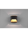 Applique Moderna Biemissione Led Arino Nero Trio Lighting