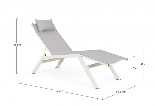 Chaise Longue C-P Krion Lunar - Samnite