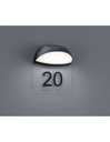 Applique Muga Esterno IP54 Antracite Coppa Numeri Civici Trio Lighting