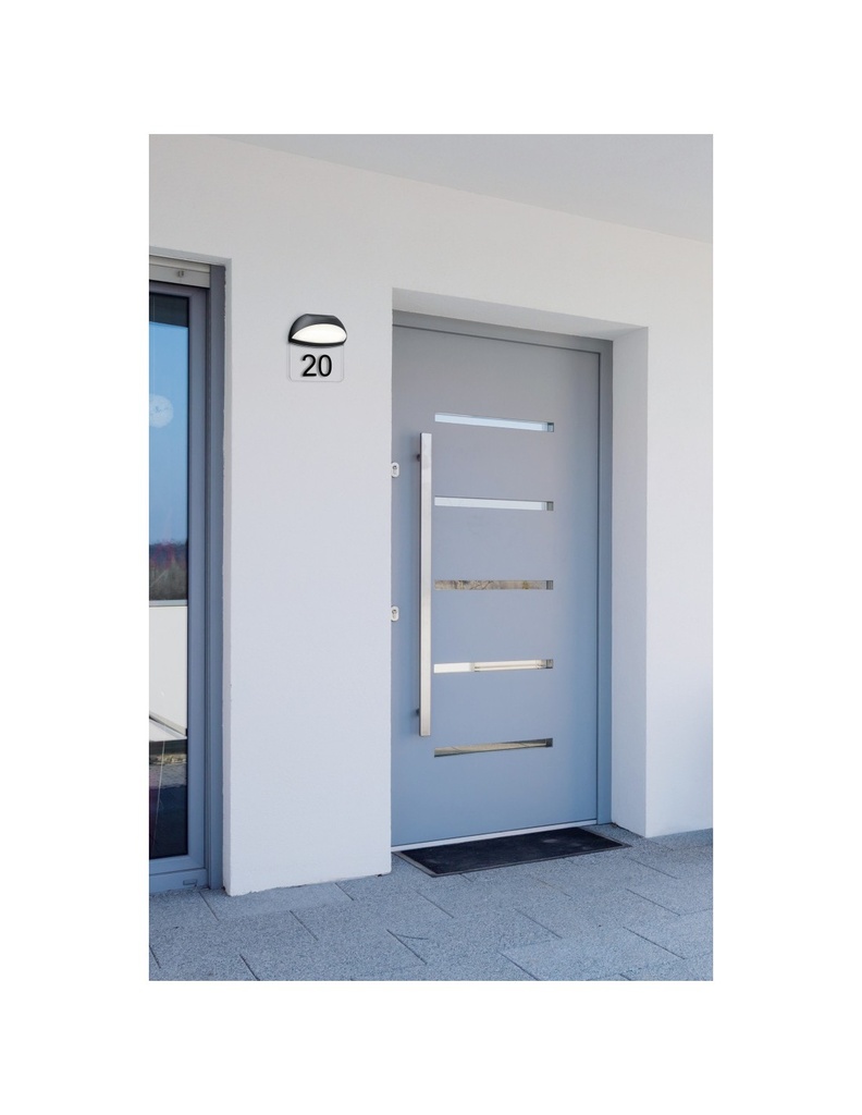 Applique Muga Esterno IP54 Antracite Coppa Numeri Civici Trio Lighting