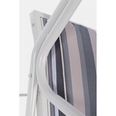 Dondolo in acciaio due posti Avorio GRELY 145x120x h185 cm - Samnite