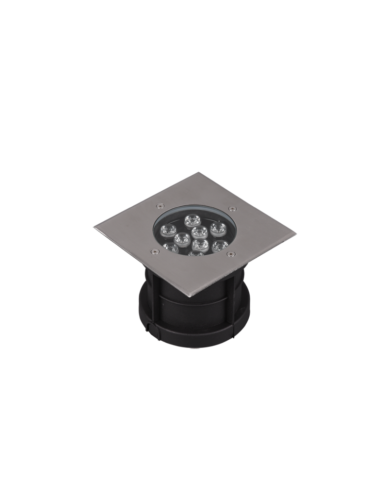 Faretto Led Da Incasso Calpestabile IP65 Nichel Belaja 16x16 cm Trio Lighting - Samnite