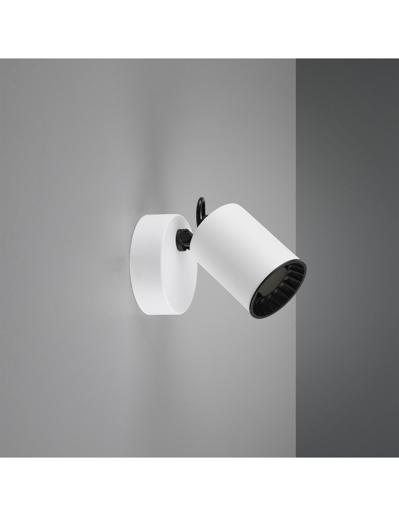 Faretto Spot Cilindrico GU10 Orientabile Pago Bianco Trio Lighting - Samnite