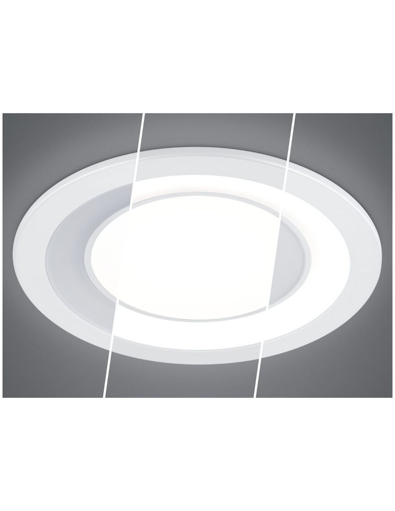 Faretto da Incasso Core Doppio Led 10w 3000k Ø14 cm Cromo Trio Lighting - Samnite