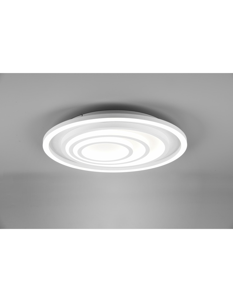Grande Plafoniera Circolare Moderna Led Dimmer Kagawa Bianco Trio Lighting - Samnite
